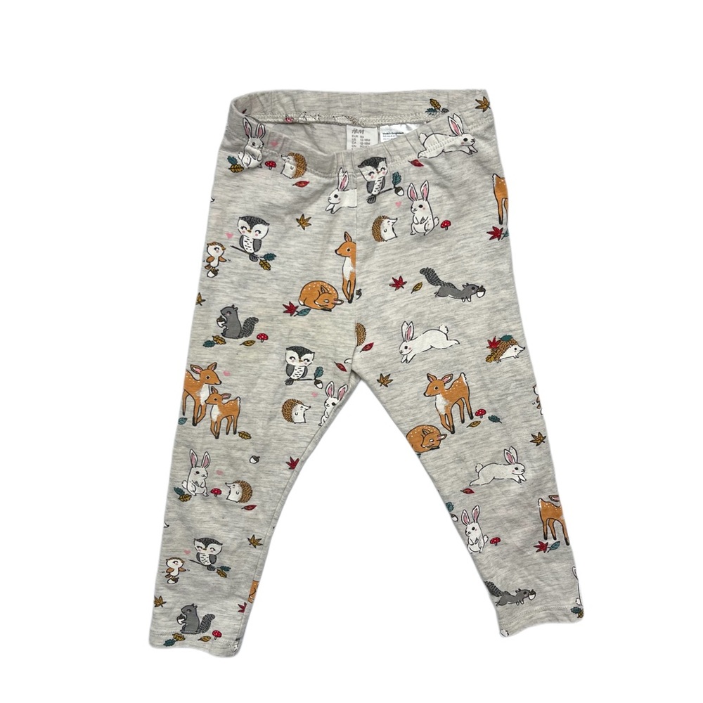 H&M Woodland Animals Leggings 12-18 Months